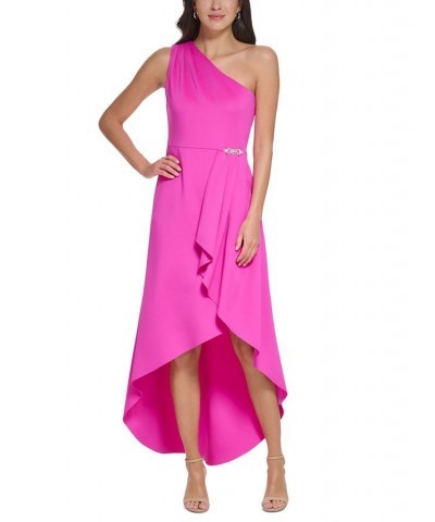 Petite Ruffled High-Low Dress Pink $44.48 Dresses