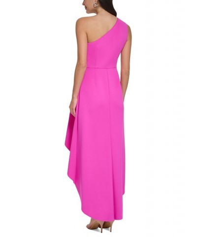 Petite Ruffled High-Low Dress Pink $44.48 Dresses