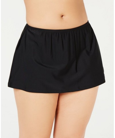 Plus Size Tiered Tankini Top & Bikini Bottoms Black $27.60 Swimsuits