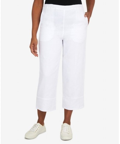 Women's Set Sail Nautical Wide Leg Pants White $31.61 Pants