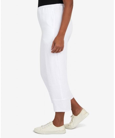 Women's Set Sail Nautical Wide Leg Pants White $31.61 Pants