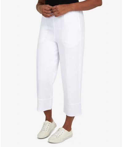 Women's Set Sail Nautical Wide Leg Pants White $31.61 Pants