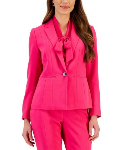 Crepe One-Button Blazer Pink Perfection $32.70 Jackets
