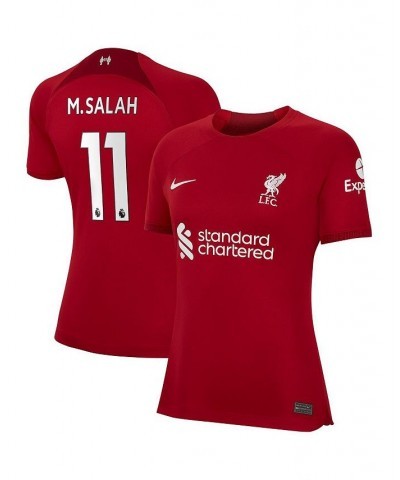 Women's Mohamed Salah Red Liverpool 2022/23 Home Replica Player Jersey Red $61.60 Jersey