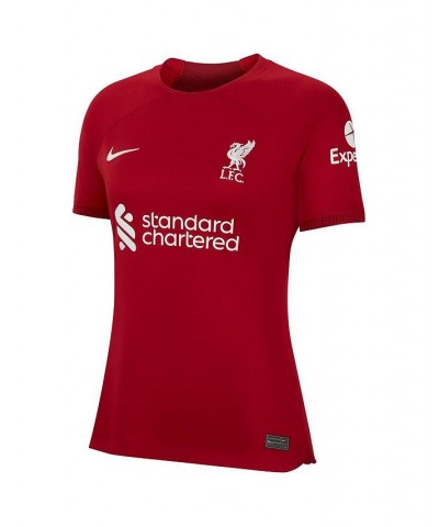 Women's Mohamed Salah Red Liverpool 2022/23 Home Replica Player Jersey Red $61.60 Jersey