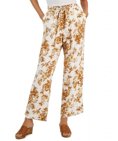 Women's Toile Pull-On Pants White $17.78 Pants