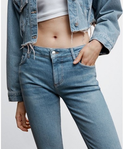 Women's Low Rise Flare Jeans Light Vintage-Like Blue $44.10 Jeans