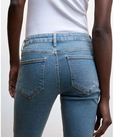 Women's Low Rise Flare Jeans Light Vintage-Like Blue $44.10 Jeans