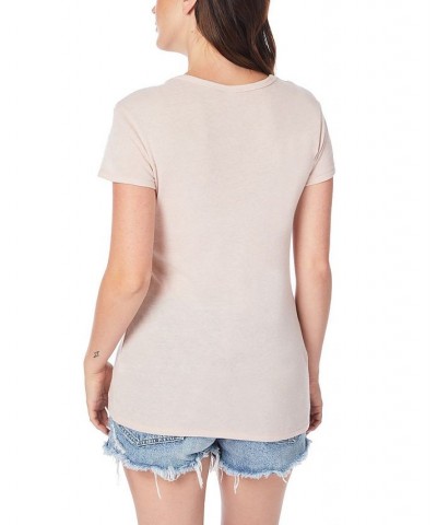 Women's The Keepsake T-shirt Vintage-Like Faded Pink $23.04 Tops