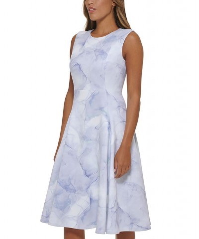 Women's Printed Sleeveless Midi Dress Wind Multi $50.40 Dresses