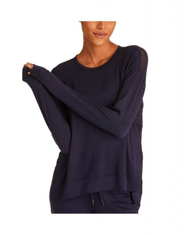 Adult Women Heron Sweatshirt Blue $50.40 Sweatshirts