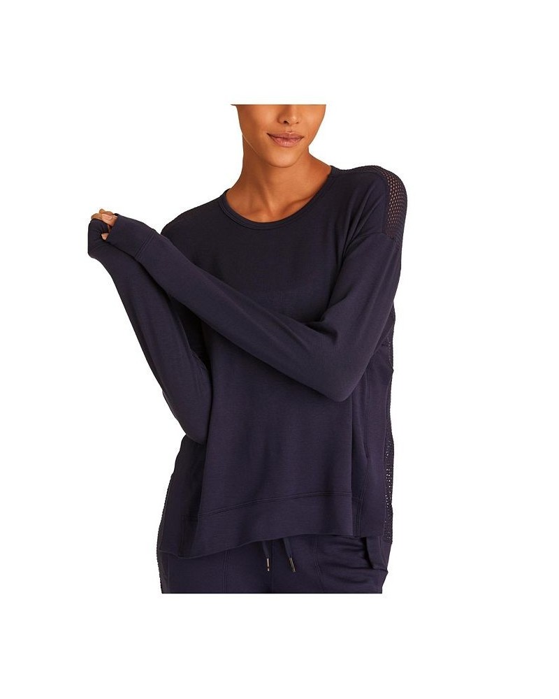 Adult Women Heron Sweatshirt Blue $50.40 Sweatshirts