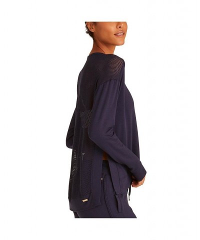 Adult Women Heron Sweatshirt Blue $50.40 Sweatshirts