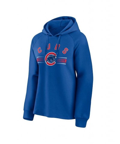 Women's Branded Royal Chicago Cubs Perfect Play Raglan Pullover Hoodie Royal $38.24 Sweatshirts