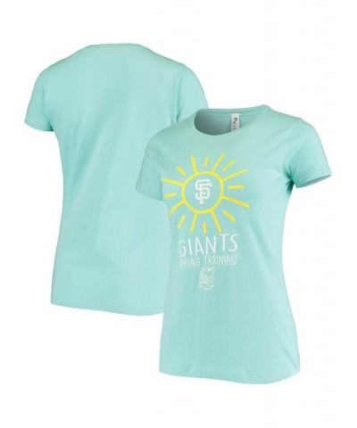 Women's Teal San Francisco Giants Spring Training Sunburst T-shirt Teal $22.67 Tops