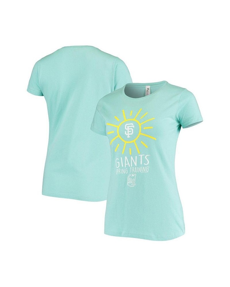 Women's Teal San Francisco Giants Spring Training Sunburst T-shirt Teal $22.67 Tops