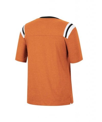 Women's Heathered Texas Orange Texas Longhorns 15 Min Early Football V-Neck T-shirt Orange $19.74 Tops