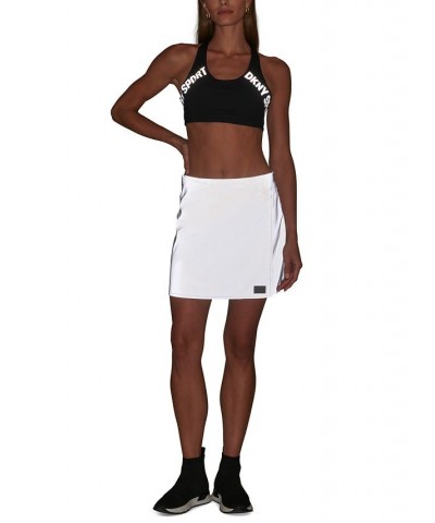 Women's Reflective Faux-Wrap Skirt Silver $19.69 Skirts