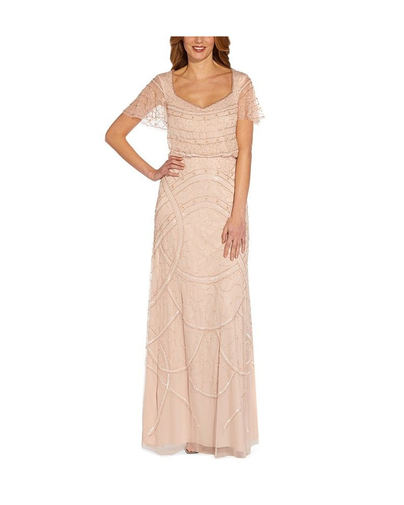 Blouson Beaded Gown Shell $105.06 Dresses