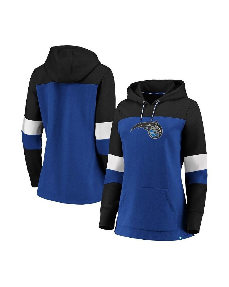 Women's Branded Blue and Black Orlando Magic Iconic Heavy Block Pullover Hoodie Blue, Black $26.65 Sweatshirts