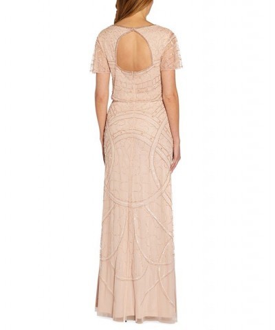 Blouson Beaded Gown Shell $105.06 Dresses