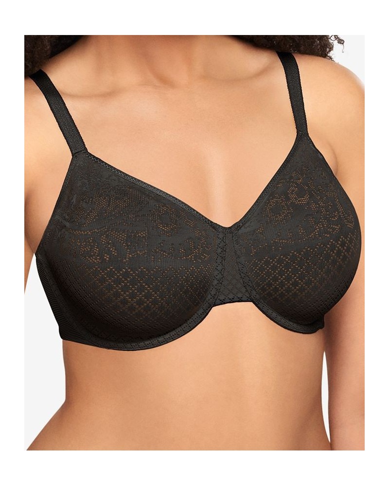 Visual Effects Minimizer Bra 857210 Up To I Cup Black $32.80 Bras