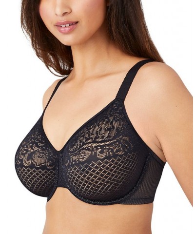 Visual Effects Minimizer Bra 857210 Up To I Cup Black $32.80 Bras