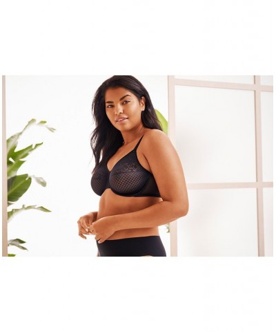 Visual Effects Minimizer Bra 857210 Up To I Cup Black $32.80 Bras