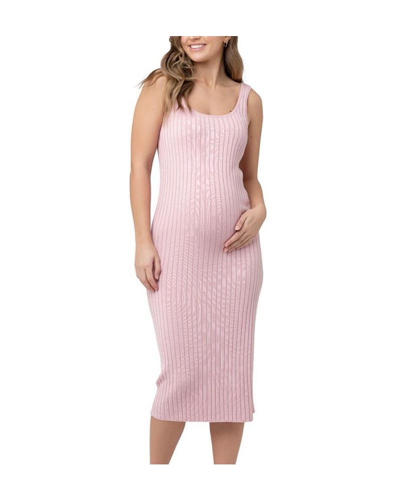 Carmen Rib Knit Tank Dress Pink $39.77 Dresses