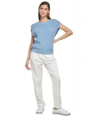 Women's Cotton Cap-Sleeve Sweater Dusk $23.03 Sweaters