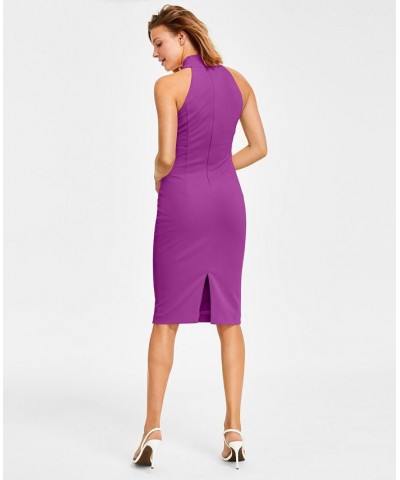 Halter Sheath Dress Mauve $36.89 Dresses