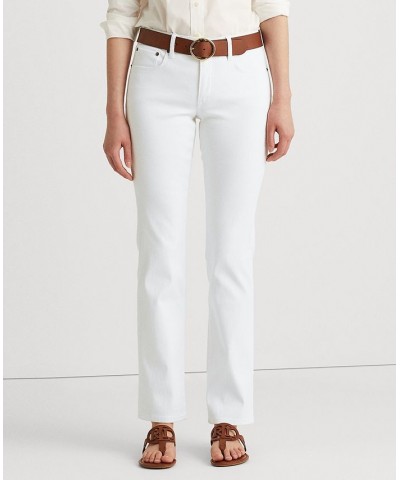 Petite Mid-Rise Straight Jean Petite & Petite Short Lengths White $62.50 Jeans