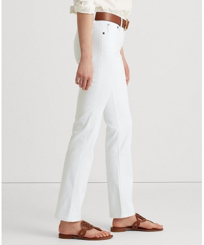 Petite Mid-Rise Straight Jean Petite & Petite Short Lengths White $62.50 Jeans