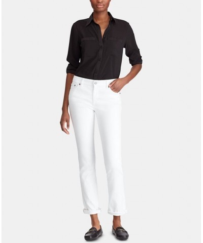 Petite Mid-Rise Straight Jean Petite & Petite Short Lengths White $62.50 Jeans