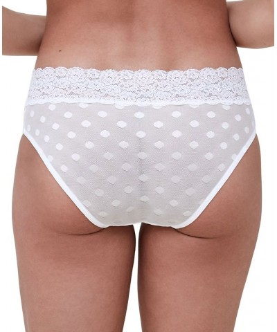 Women's Dare Lace Lingerie Hipster Underwear 374202 White $15.90 Panty