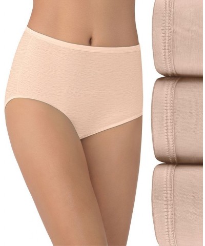 Women's 3-Pk. Illumination Brief Underwear 13310 Tan/Beige $12.64 Panty