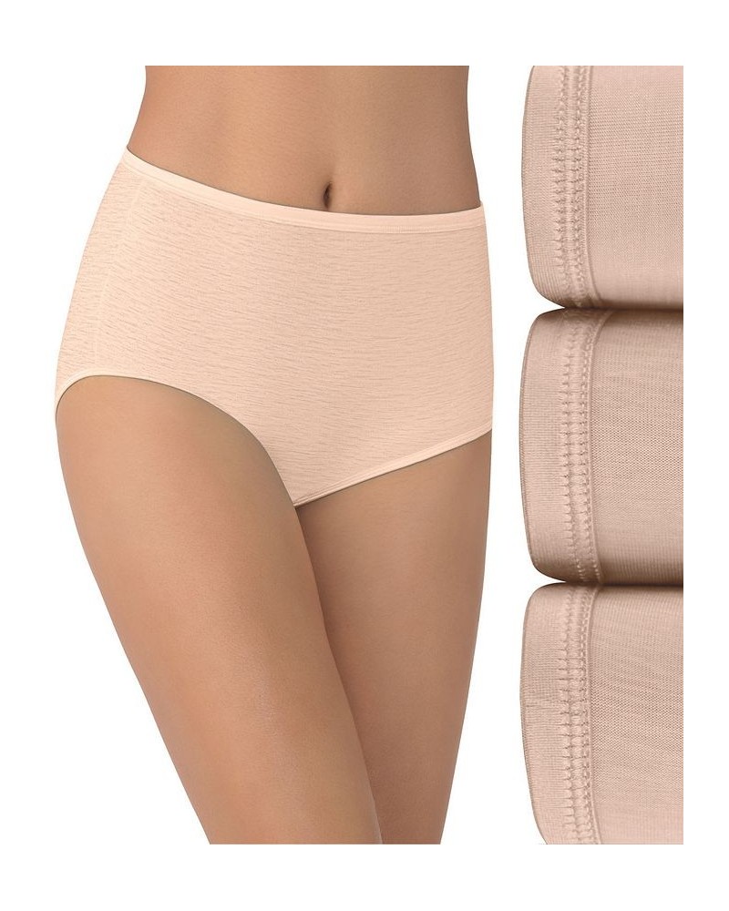 Women's 3-Pk. Illumination Brief Underwear 13310 Tan/Beige $12.64 Panty