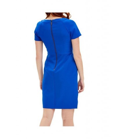 Keyhole Crepe Dress Blue $152.24 Dresses