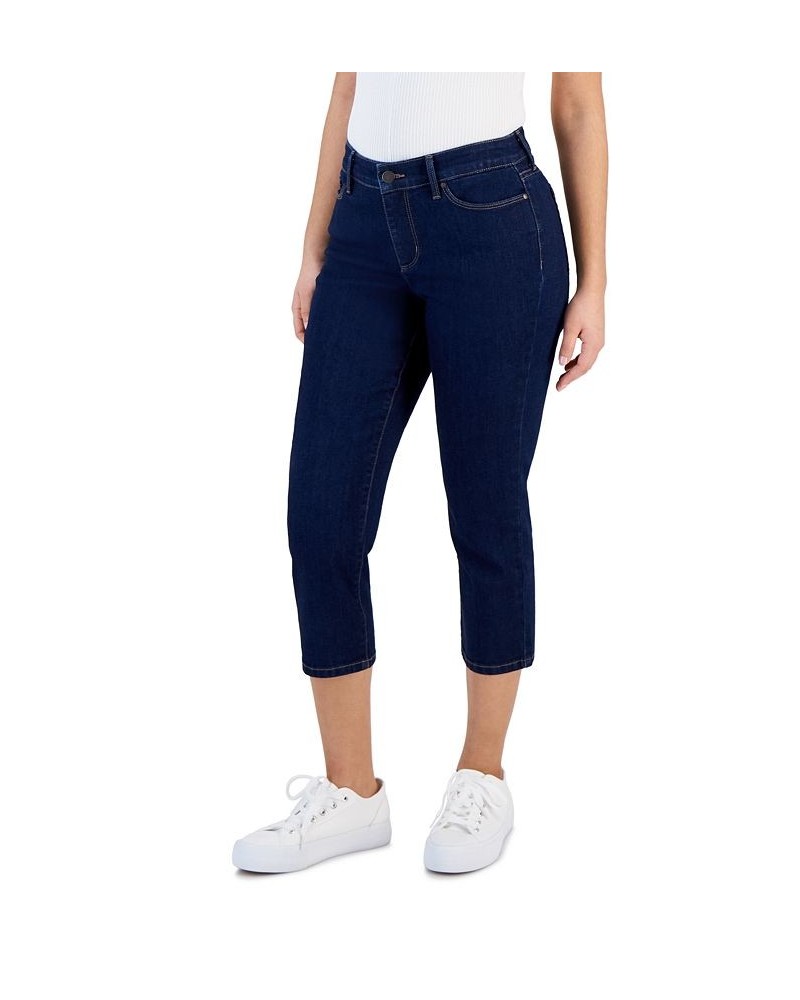 Petite Bristol Tummy-Control Capri Denim Jeans Rivera Wash $11.50 Jeans