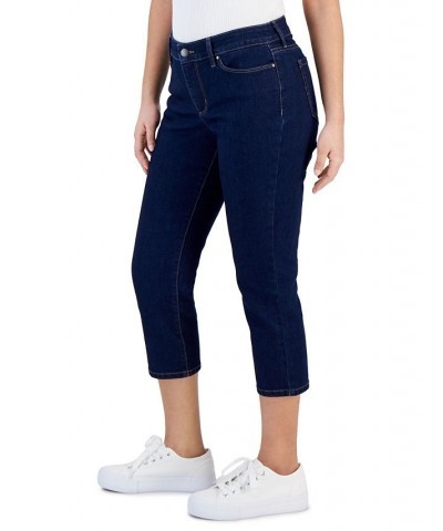 Petite Bristol Tummy-Control Capri Denim Jeans Rivera Wash $11.50 Jeans