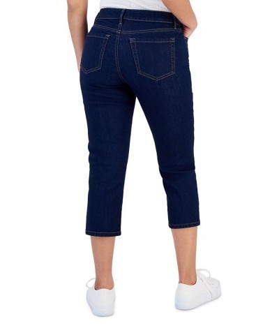 Petite Bristol Tummy-Control Capri Denim Jeans Rivera Wash $11.50 Jeans