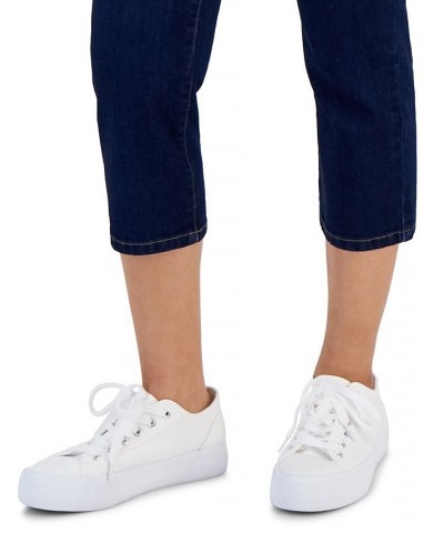 Petite Bristol Tummy-Control Capri Denim Jeans Rivera Wash $11.50 Jeans