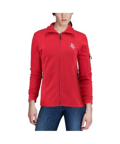 Women's Red Houston Rockets Give & Go Full-Zip Jacket Red $51.29 Jackets