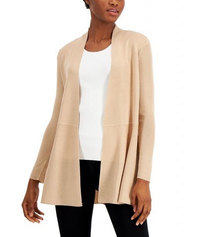 Open-Front Longline Cardigan Latte $44.69 Sweaters