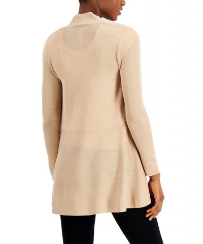 Open-Front Longline Cardigan Latte $44.69 Sweaters