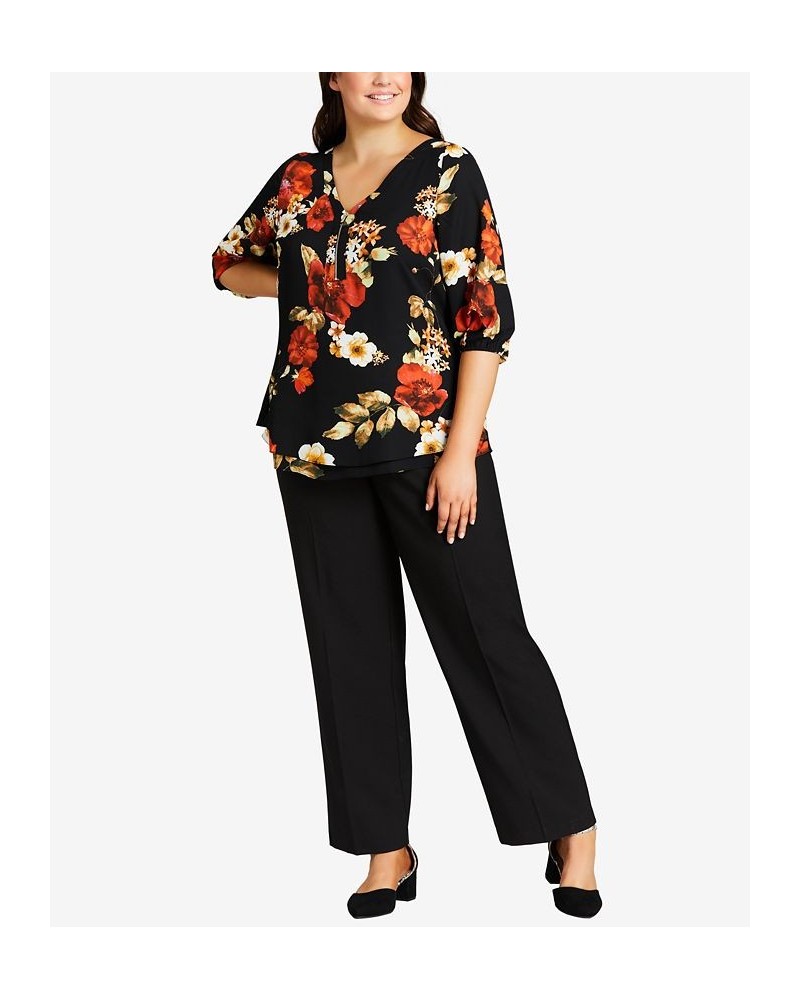 Plus Size Cool Hand Curvy Tall Pants Black $33.18 Pants