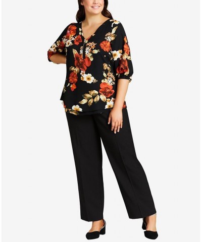 Plus Size Cool Hand Curvy Tall Pants Black $33.18 Pants