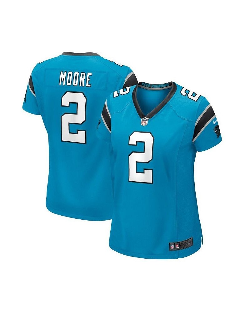 Women's D.J. Moore Blue Carolina Panthers Game Jersey Blue $53.20 Jersey