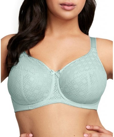 Plus Size Full Figure Wonderwire Lace Comfort Bra Green $18.82 Bras