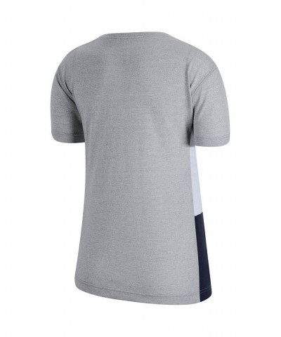 Women's Heathered Gray West Virginia Mountaineers Team Side Panel Breathe V-Neck T-shirt Heathered Gray $22.94 Tops